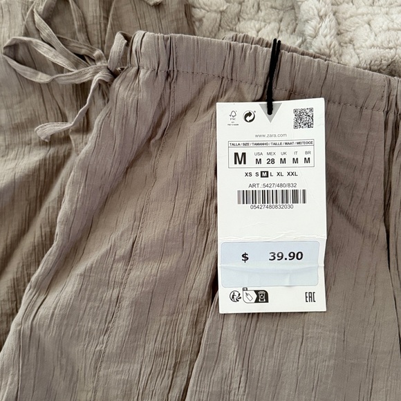 NWT Zara Linen Pants - Picture 2 of 4